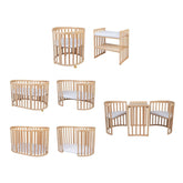 Waldin - Waldin® 7in1 Oval Baby Bed - Mari Kali Stores Cyprus
